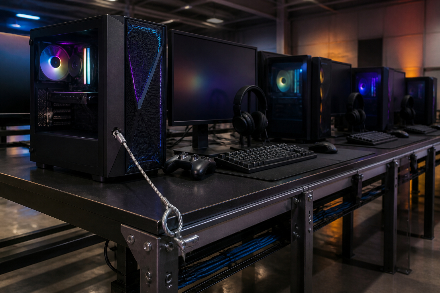 Gaming-PCs auf LAN-Party mit Diebstahlsicherung schützen