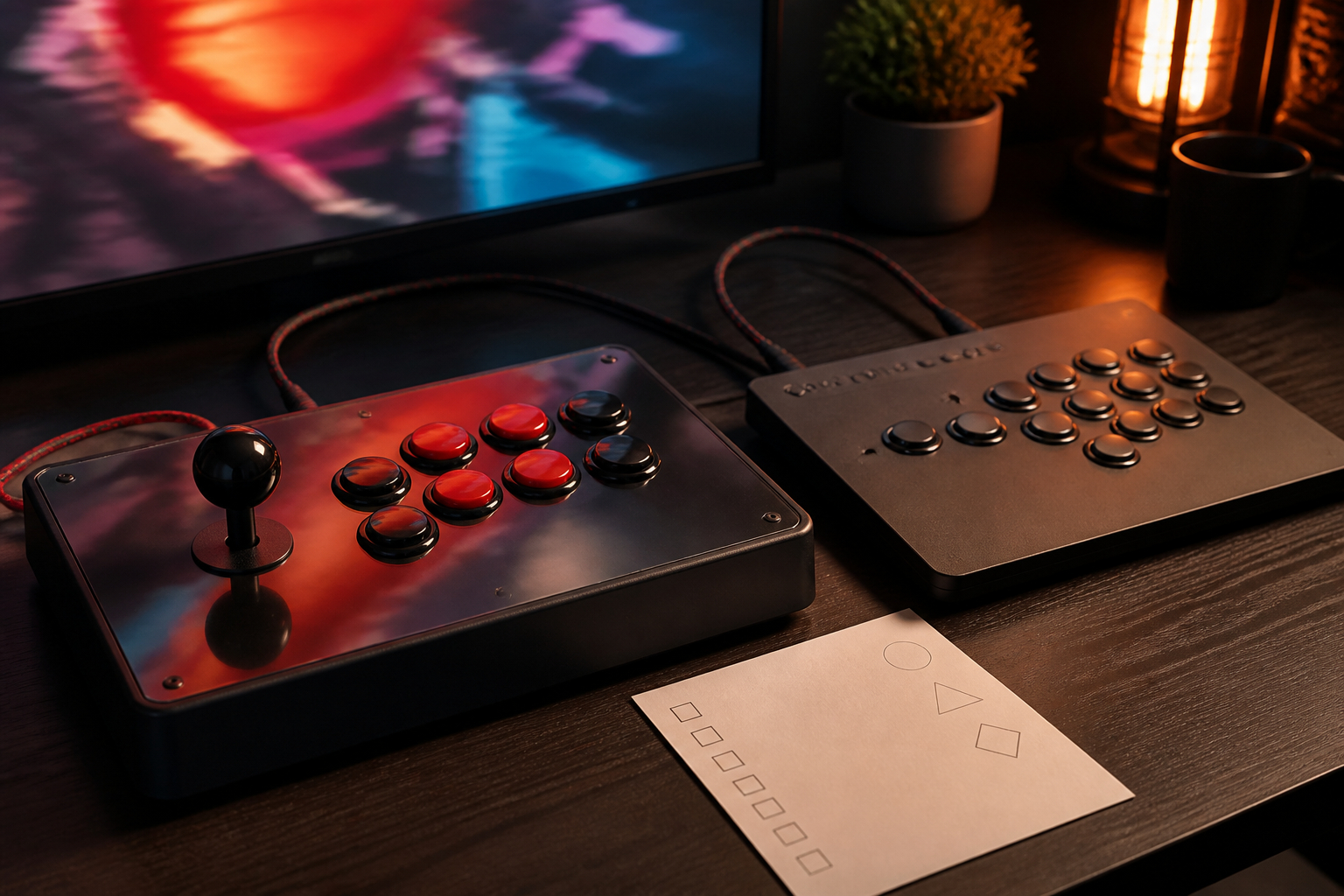 Vorbereitung eines Leverless-Controllers für ein Fighting-Game-Turnier