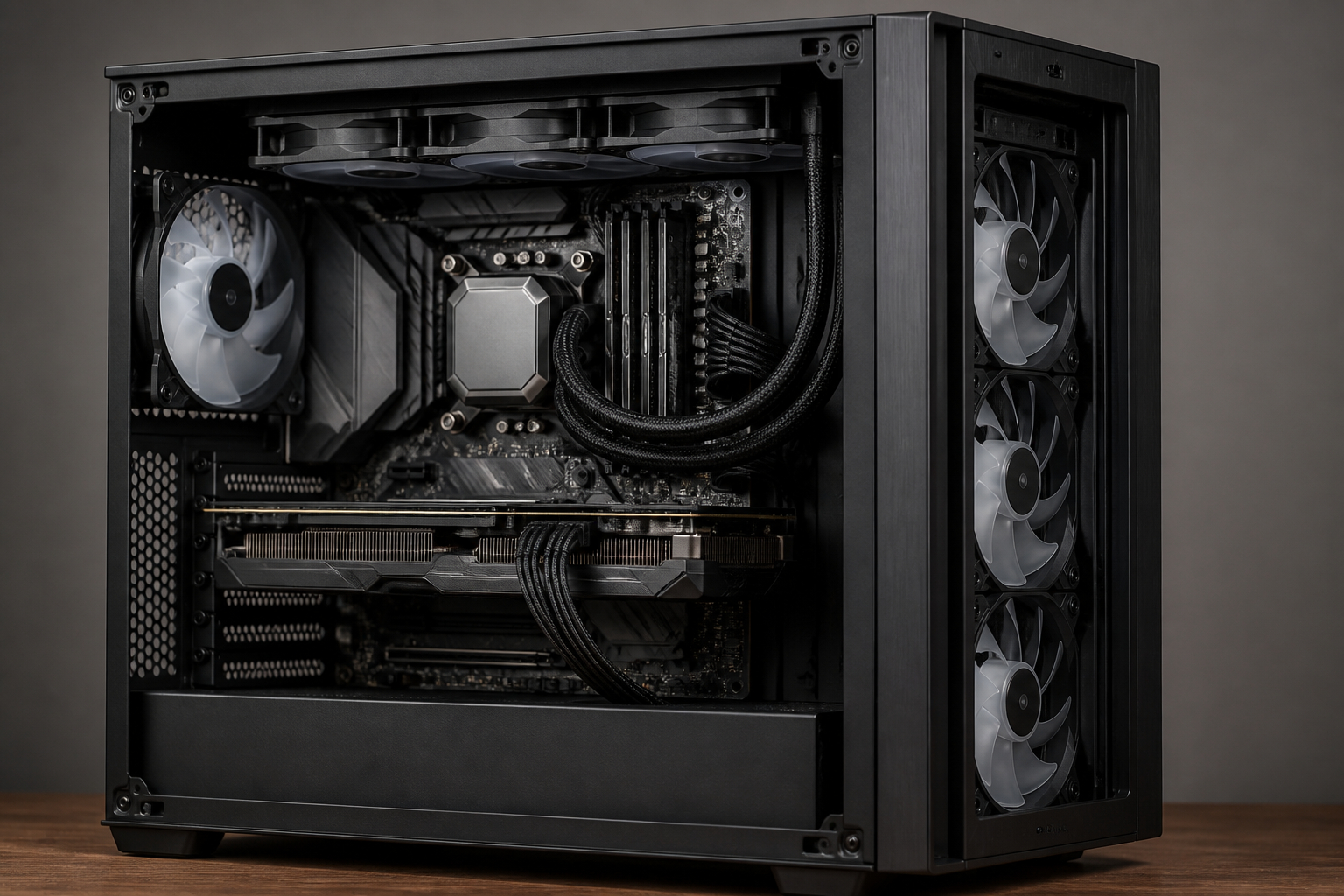Gaming-PC mit Mainboard und Sicherheitsfunktionen für Secure Boot und TPM