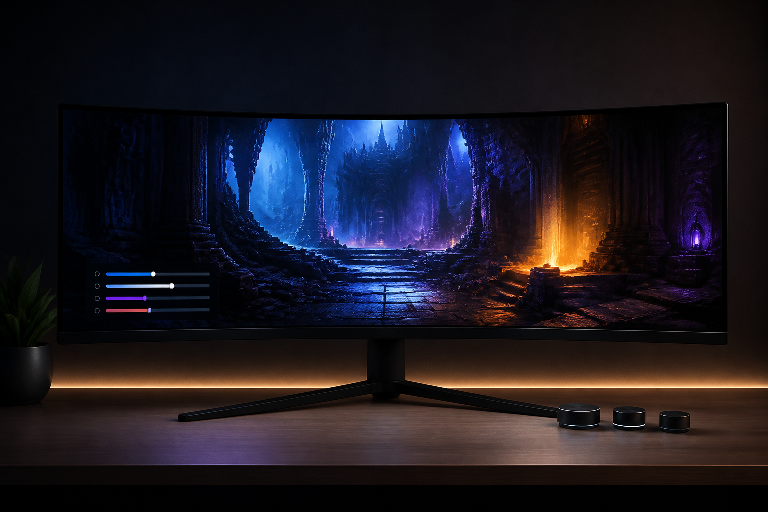 HDR und Bildschirmeinstellungen an einem Ultrawide Gaming Monitor