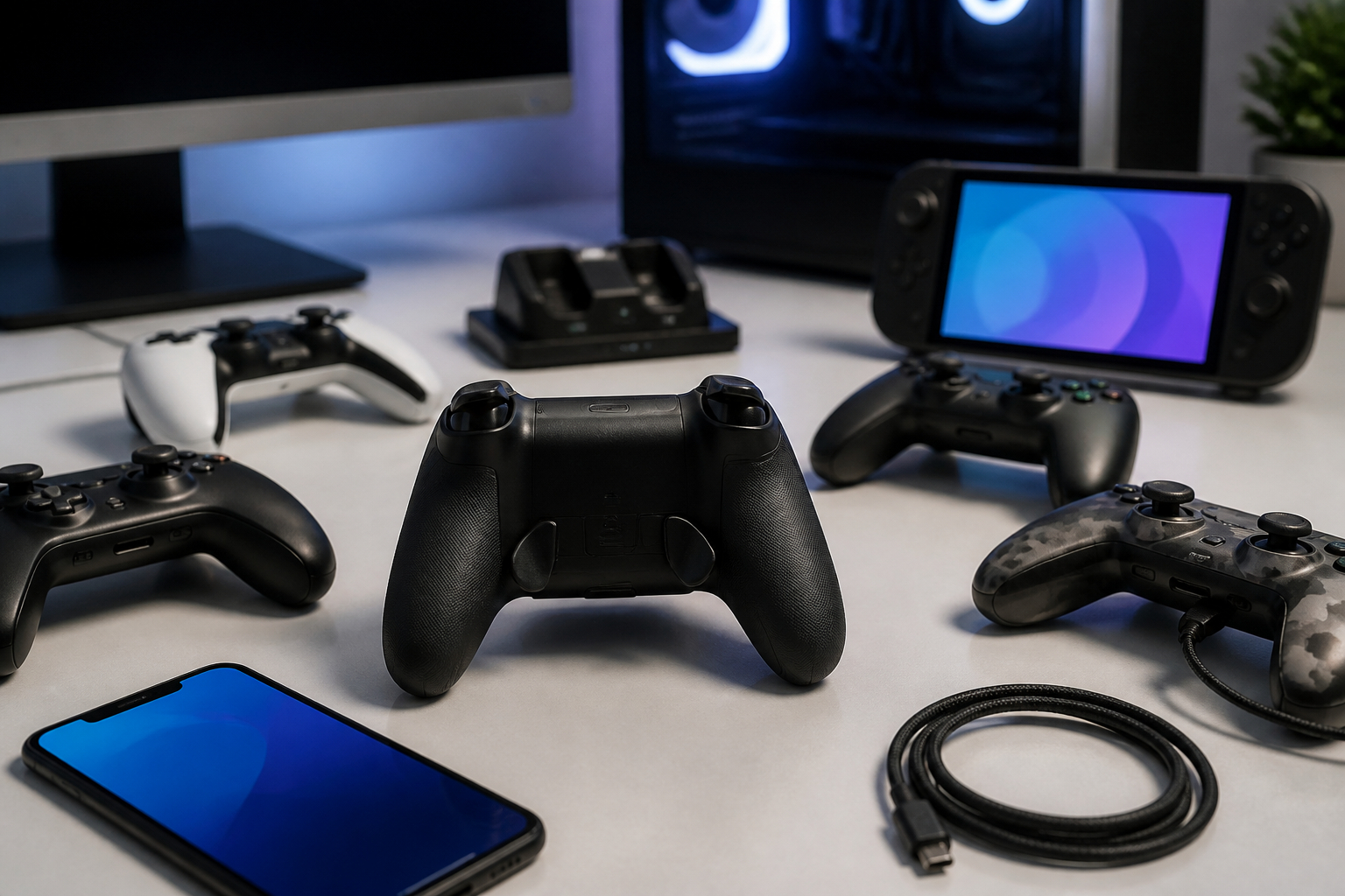 Gaming Controller mit Rücktasten für PC Switch und Smartphone