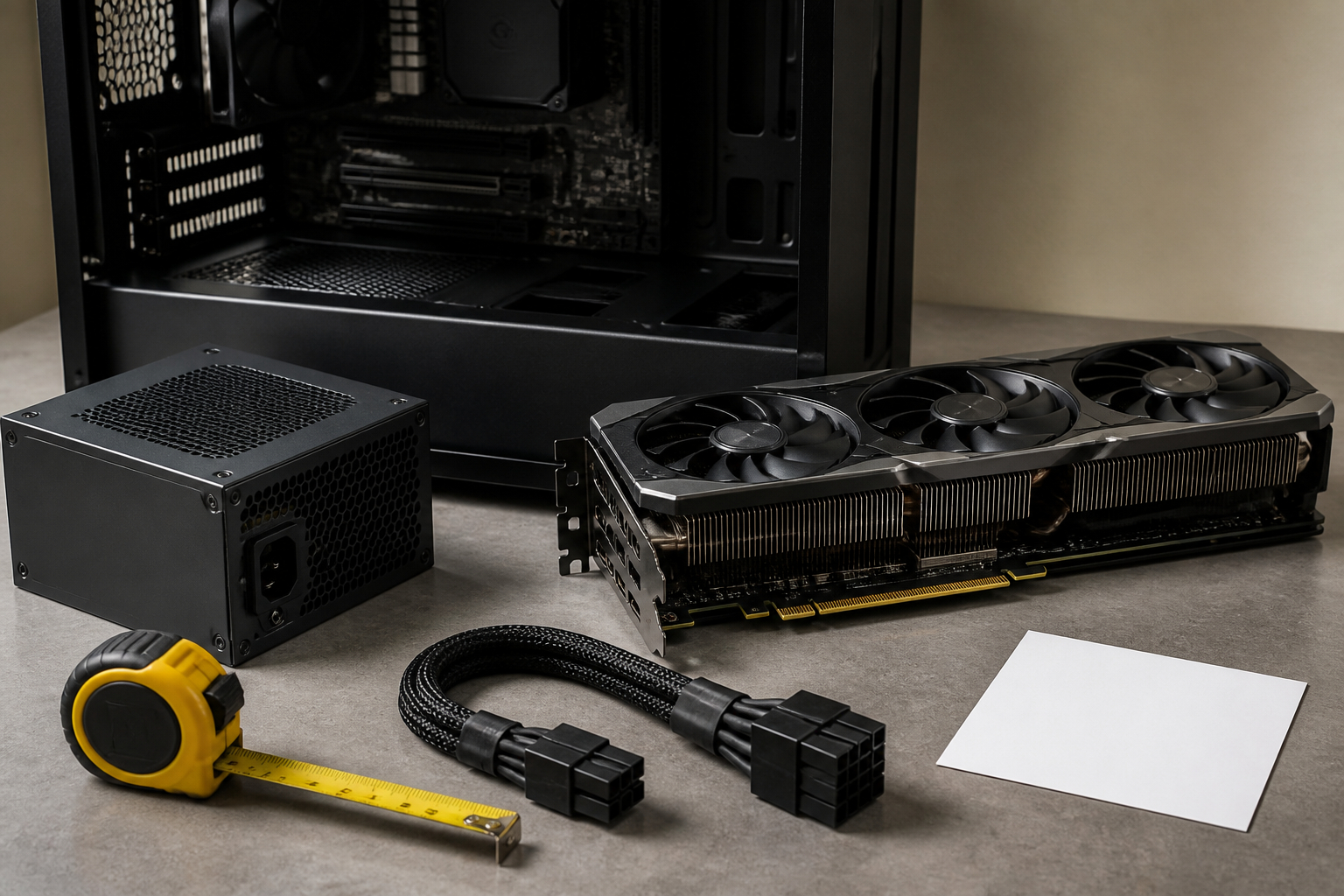 Netzteil und Grafikkarte vor dem PC Einbau prüfen