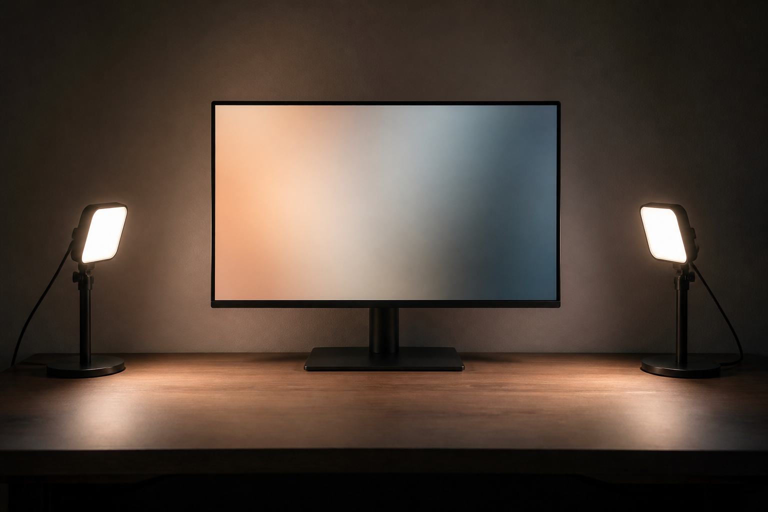 Zwei Lampen für gleichmäßige Streaming Beleuchtung