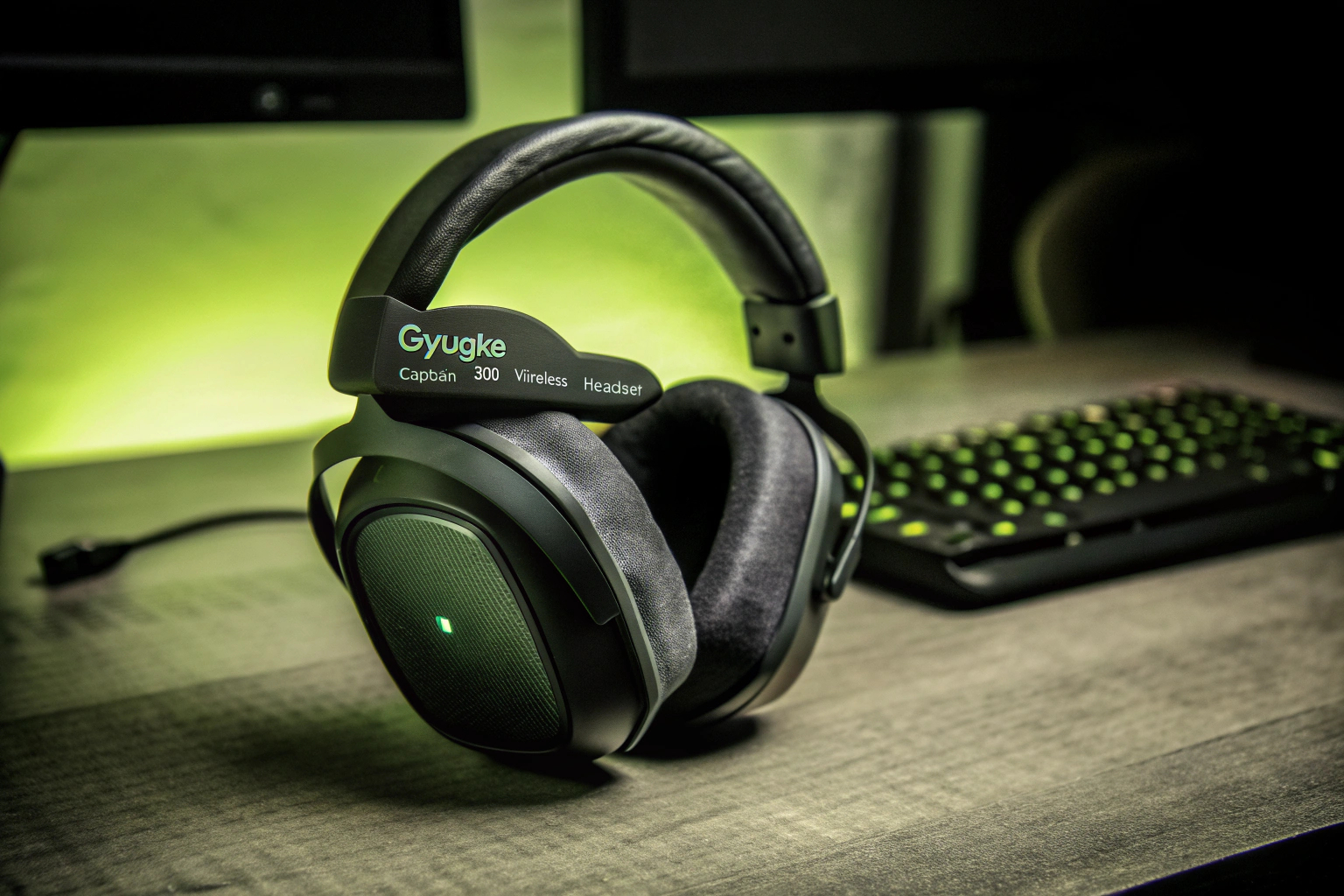 Das Gvyugke Captain 300 Wireless-Headset, das seine Vielseitigkeit und das ergonomische Design zeigt. Gvyugke Captain 300 Wireless-Headset