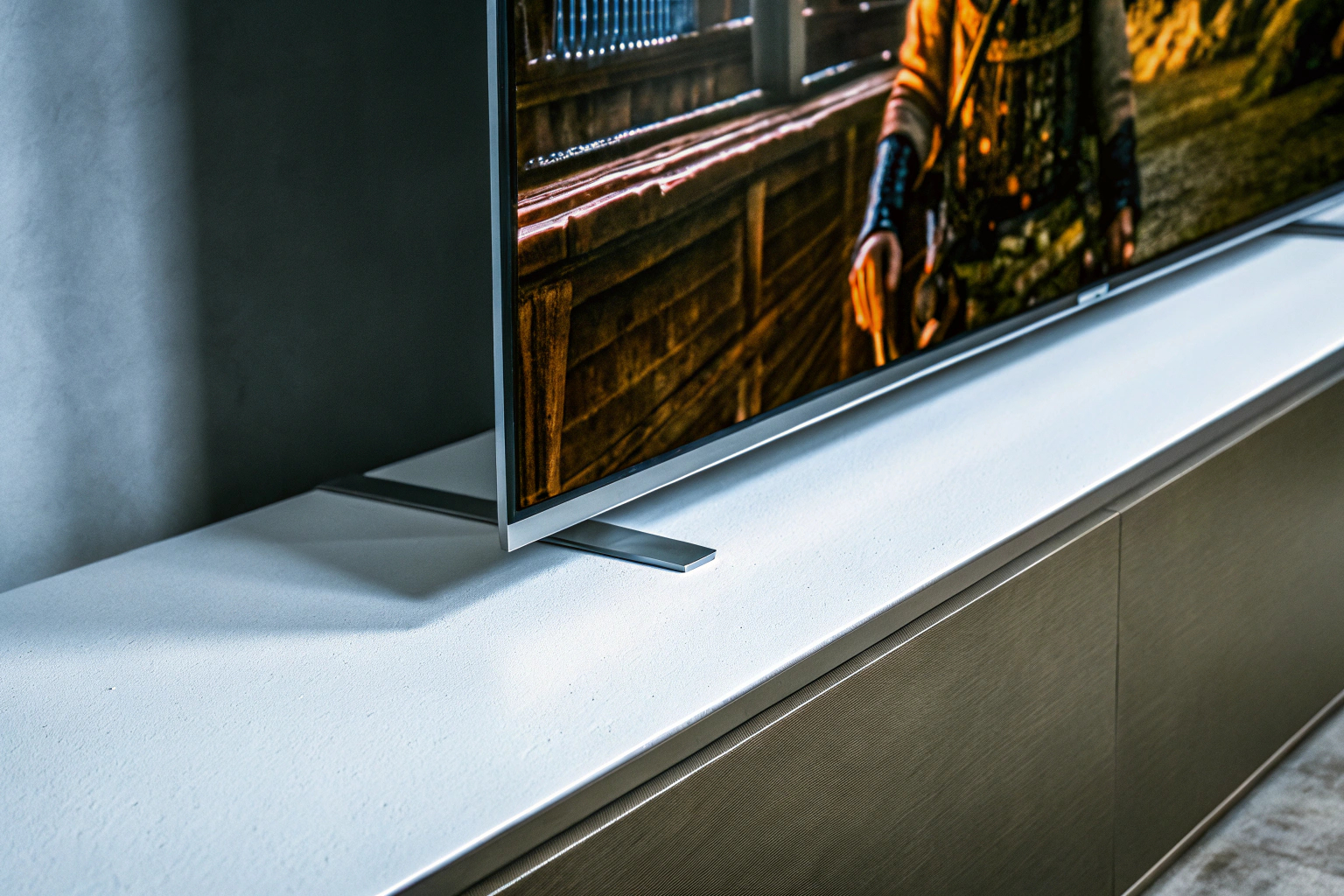 Detailaufnahme der beeindruckenden QLED-Technologie des TCL 55T8B TCL 55T8B QLED Technologie