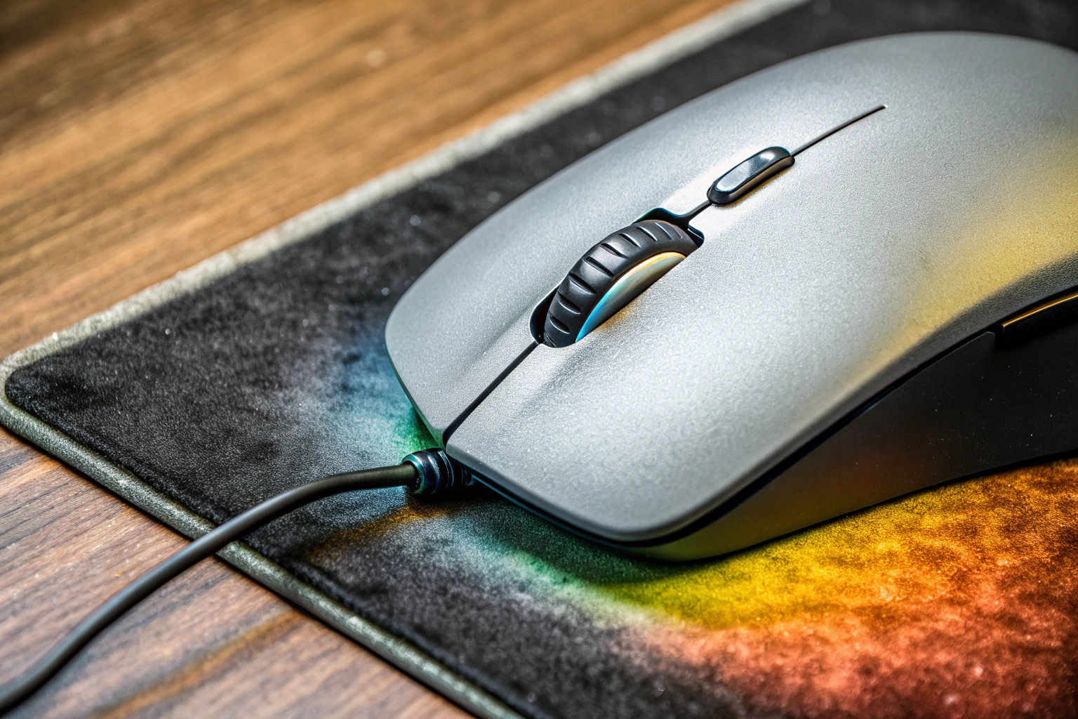 Detailaufnahme der Endgame Gear OP1 8k v2 Gaming-Maus, die für den professionellen E-Sport entwickelt wurde. Endgame Gear OP1 8k v2 Gaming-Maus