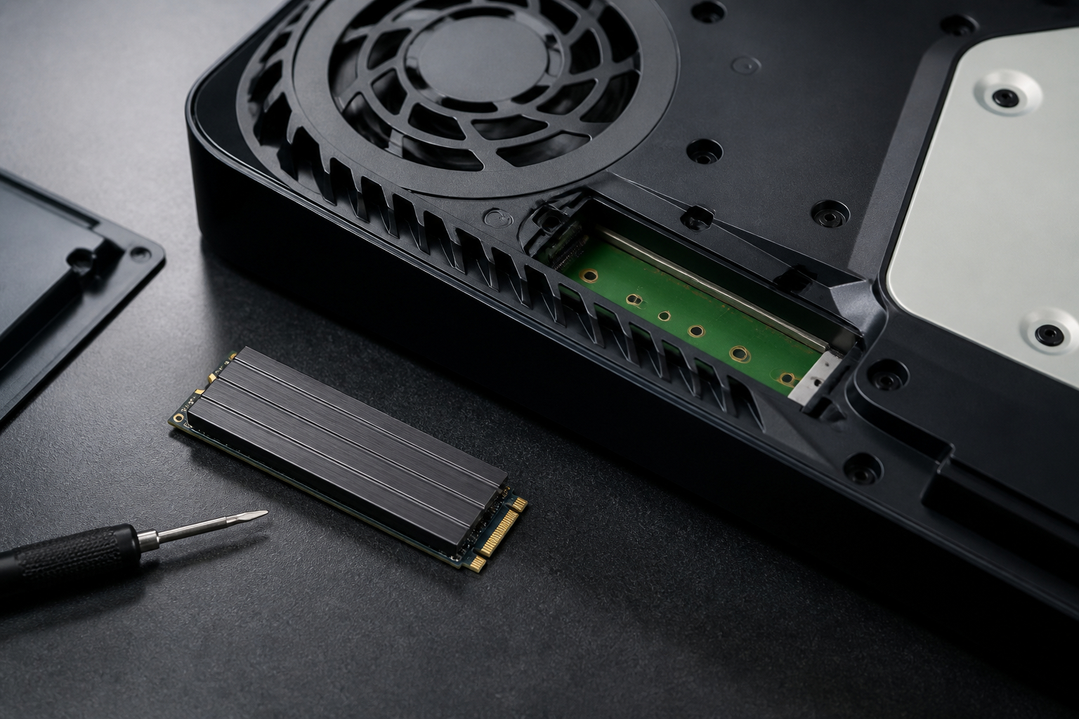 PS5-Speicher mit M.2-SSD und Kühlkörper erweitern