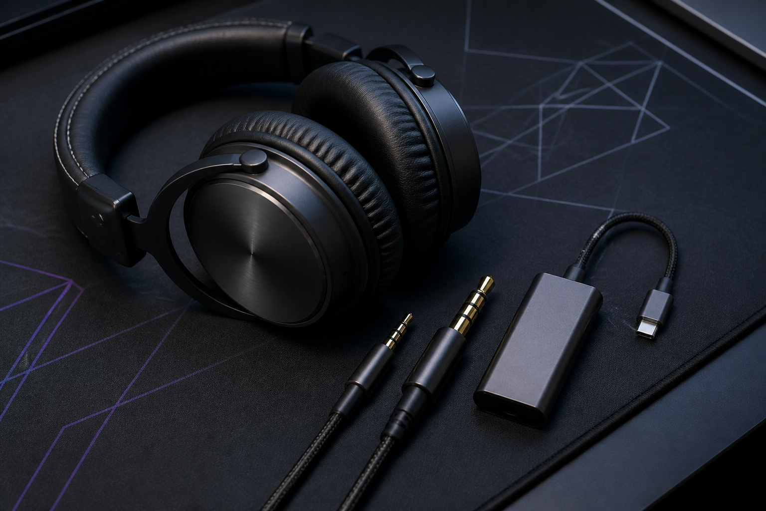 Kopfhöreranschlüsse 3,5 mm und 4,4 mm am USB-DAC