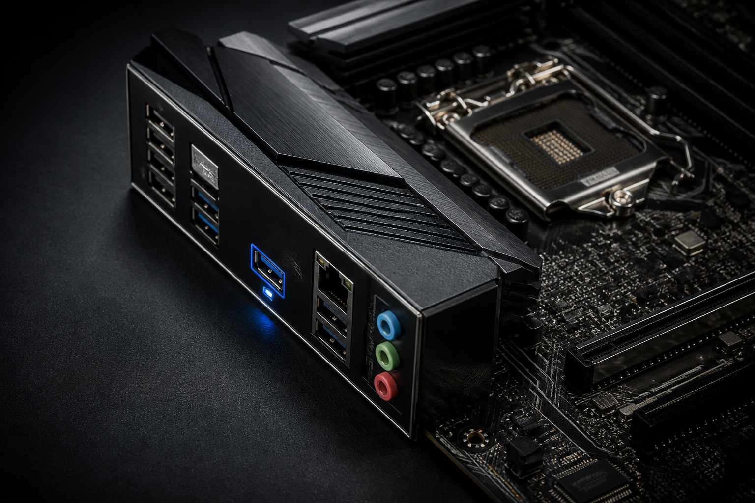 Mainboard mit USB BIOS Flashback Anschluss und Status LED
