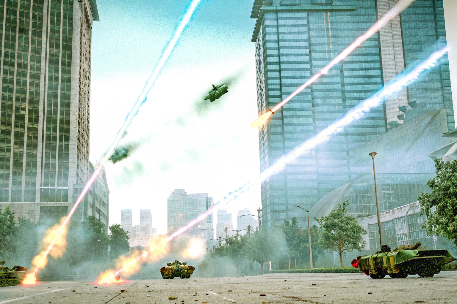 Ein actiongeladenes Gameplay-Screenshot von Rush BlackHole, das den Massenclash und die Stadtschlachten zeigt. Rush BlackHole Multiplayer Spiel