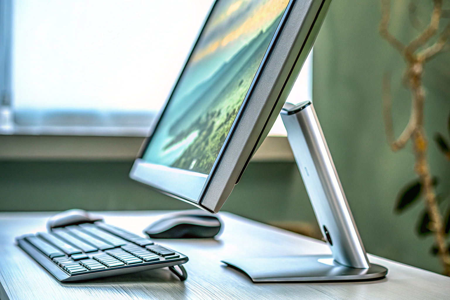 Ein Bild, das den Fokus auf die ergonomischen Einstellungsmöglichkeiten eines modernen Gaming-Monitors legt. Ergonomie bei Gaming-Monitoren