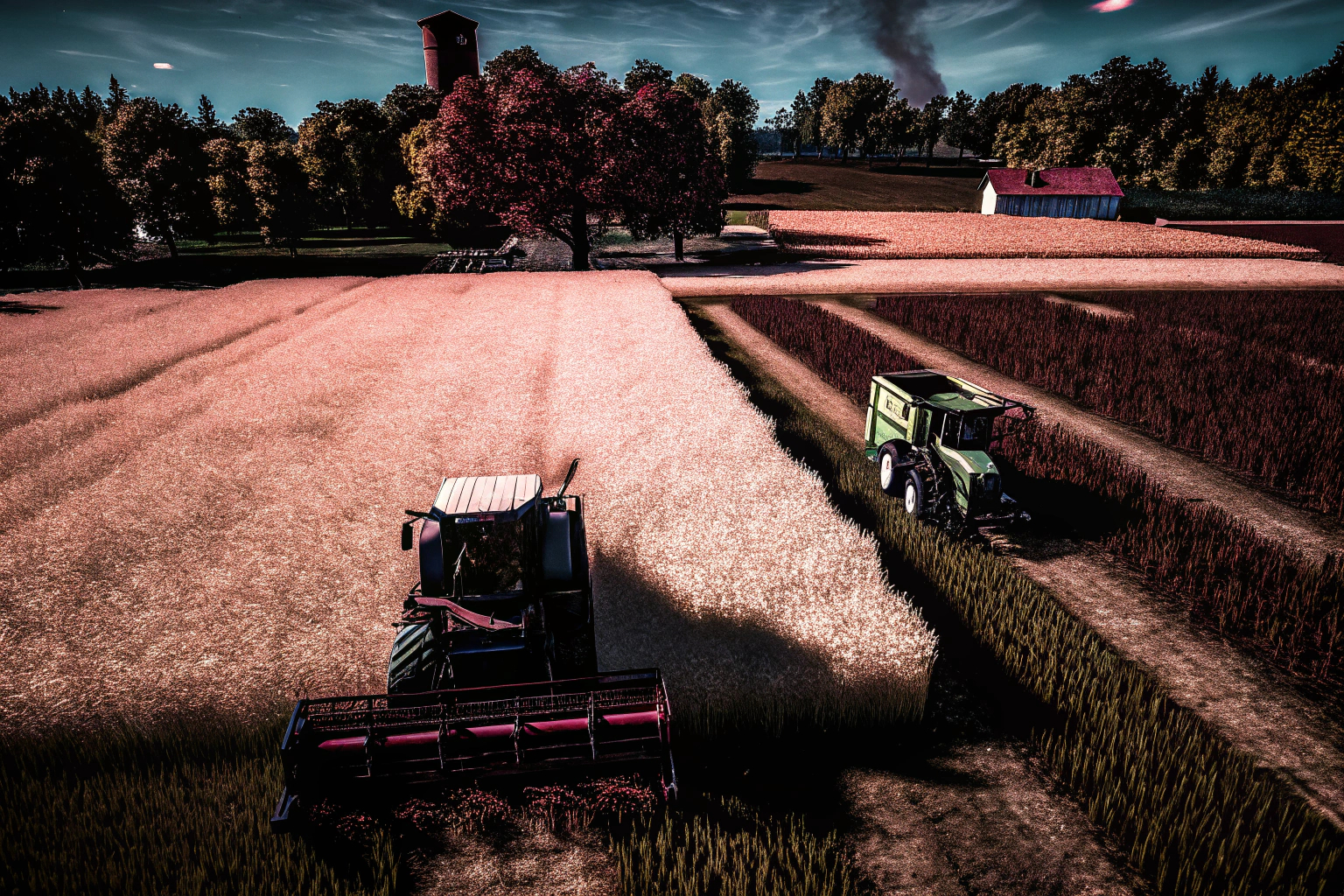 Ein Bild, das die vielfältigen Maschinen und die detailreiche Grafik im Landwirtschafts-Simulator 25 zeigt. Landwirtschafts-Simulator 25 Gameplay