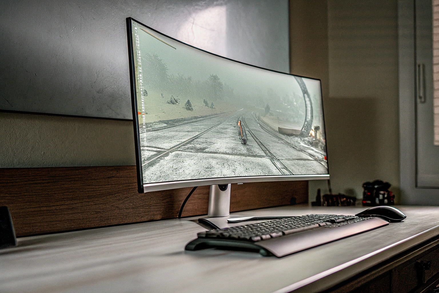 Ein Curved-Gaming-Monitor, der ein immersives Spielerlebnis bietet. Curved-Gaming-Monitor