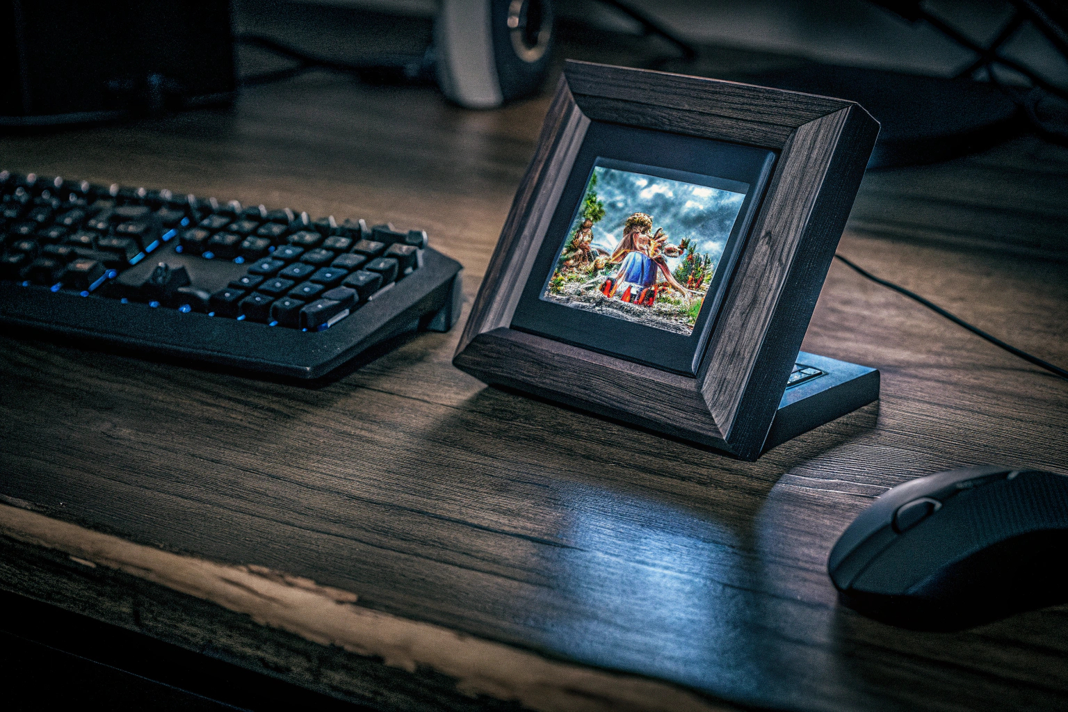 Divoom Pixoo Pixel Art Bilderrahmen im Einsatz