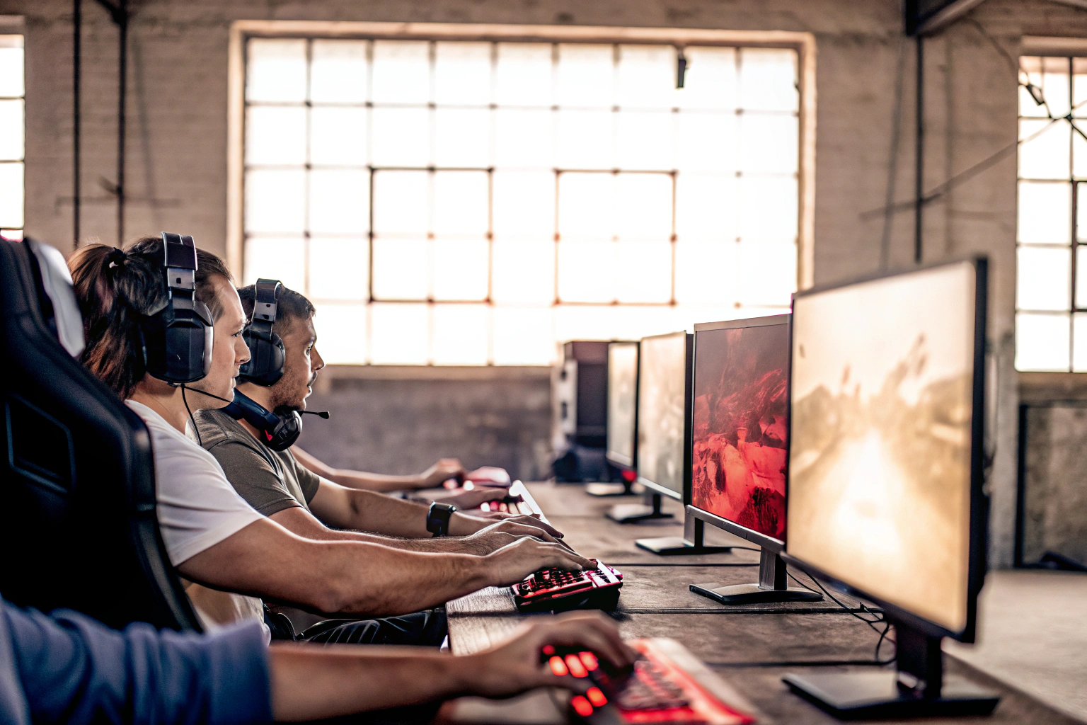 E-Sport-Team beim Turnier