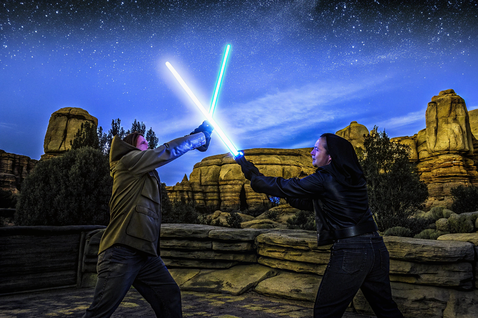 Ein epischer Lichtschwertkampf aus Star Wars Jedi: Survivor. Star Wars Jedi Survivor PS5 Kampf