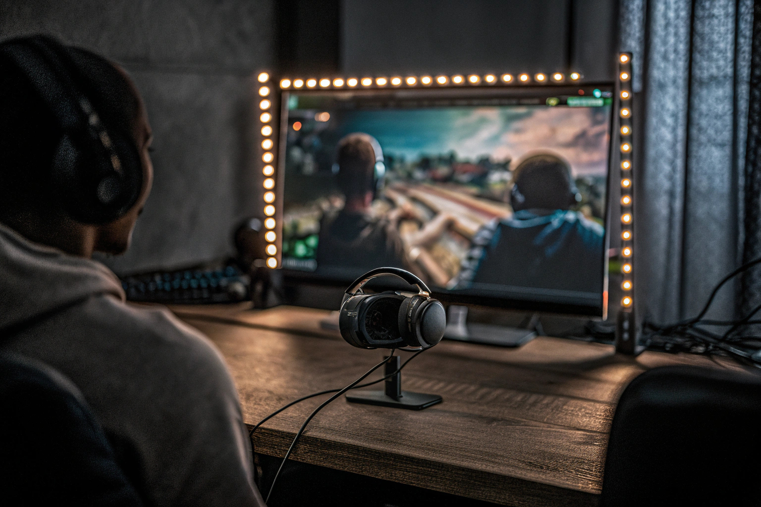 Gamer beim Live-Streaming