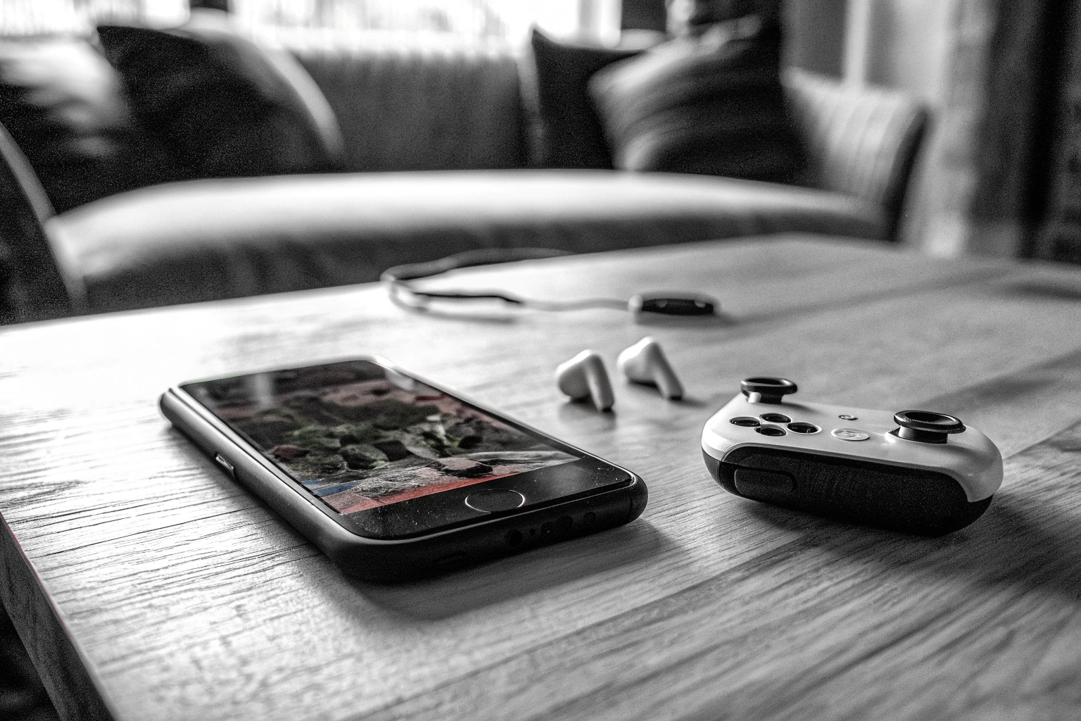 Ein Gamer, der auf einem Smartphone spielt, symbolisiert die mobile Revolution im Gaming. Mobile Gaming Revolution