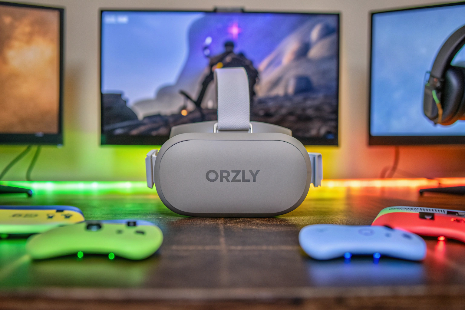 Ein Gamer, der die Orzly VR Brille für Nintendo Switch verwendet. Orzly VR Brille für Nintendo Switch