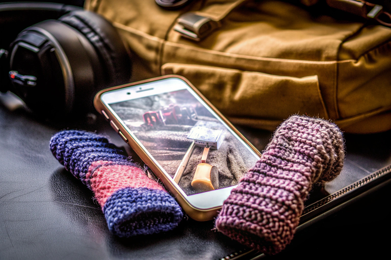 Gamer spielt auf Smartphone mit RISOKA Finger Sleeves