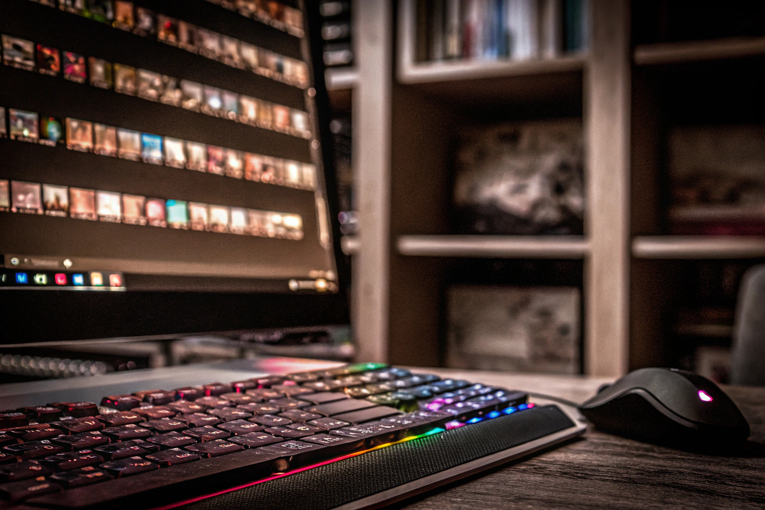 Ein Gamer, der seine Backups überprüft und verwaltet. Gamer überprüft und verwaltet Backups