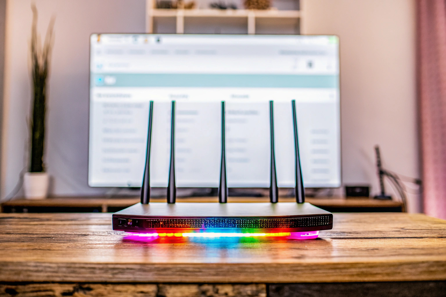 Gamer optimiert Router-Einstellungen