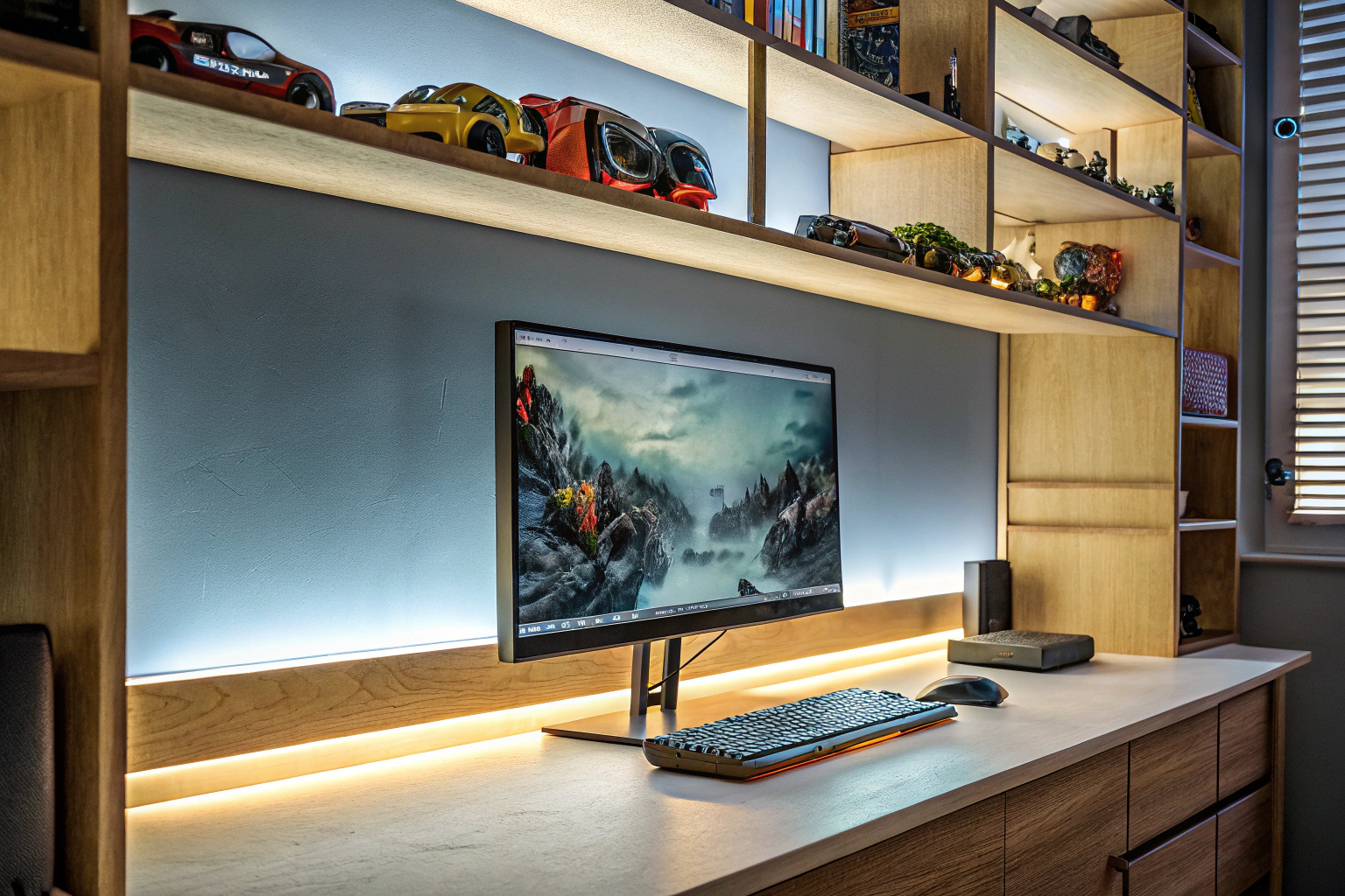 Gaming-Zimmer mit moderner Hardware