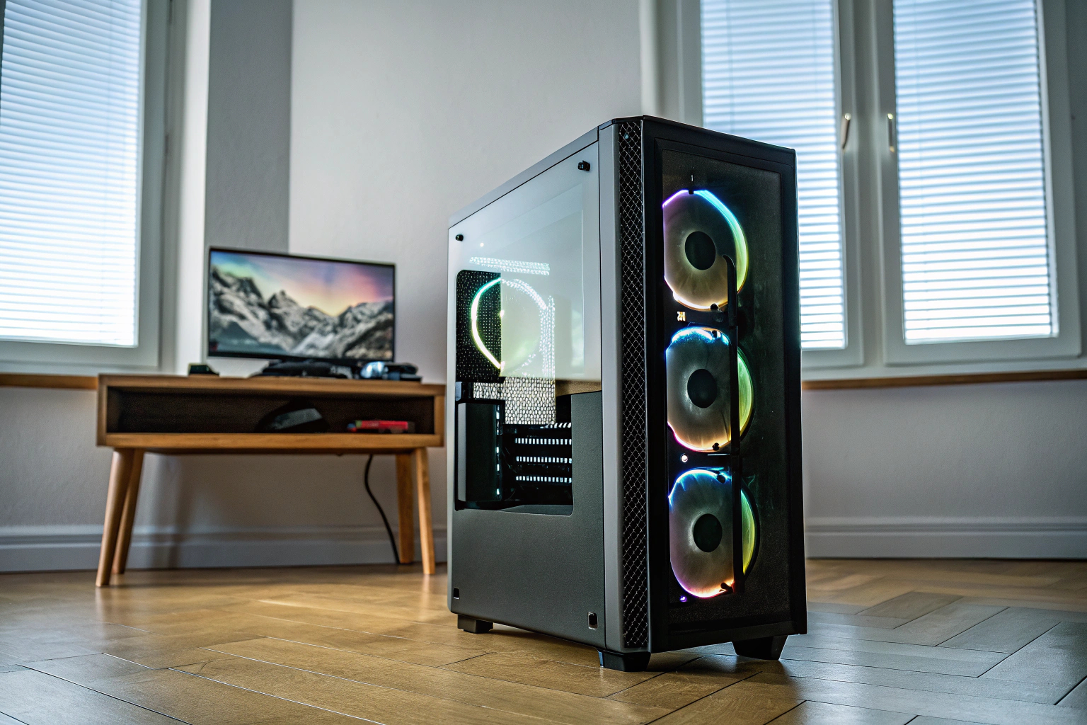 Modernes Gaming-PC-Gehäuse