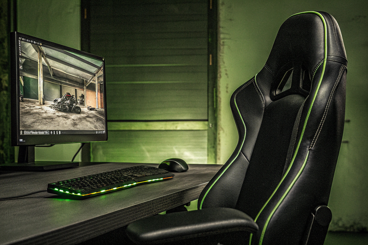 Ein junger Gamer im intensiven E-Sport-Training, der seine Fähigkeiten verfeinert. E-Sport-Training
