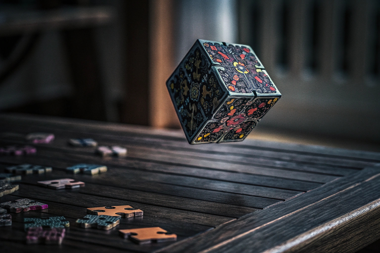 Ein Kind, das mit einem GERUI Rotierenden Fingerwürfel spielt. GERUI Rotierender Fingerwürfel