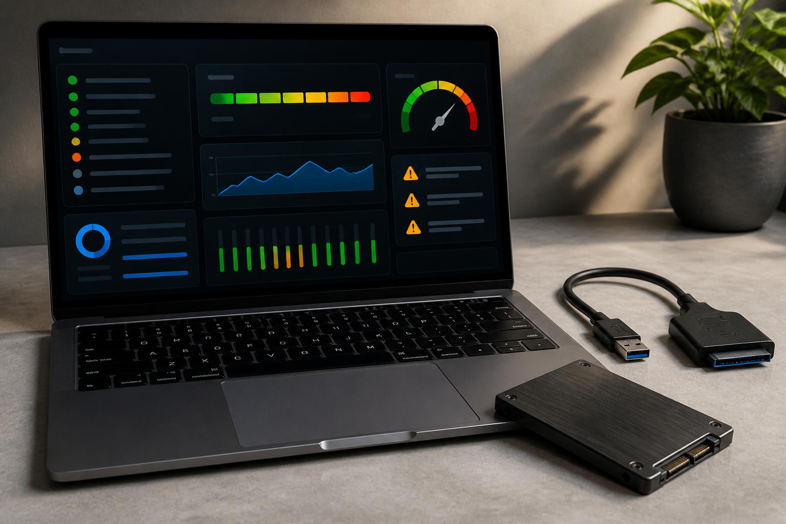 SMART-Werte einer SSD mit Temperatur und Schreibmenge anzeigen