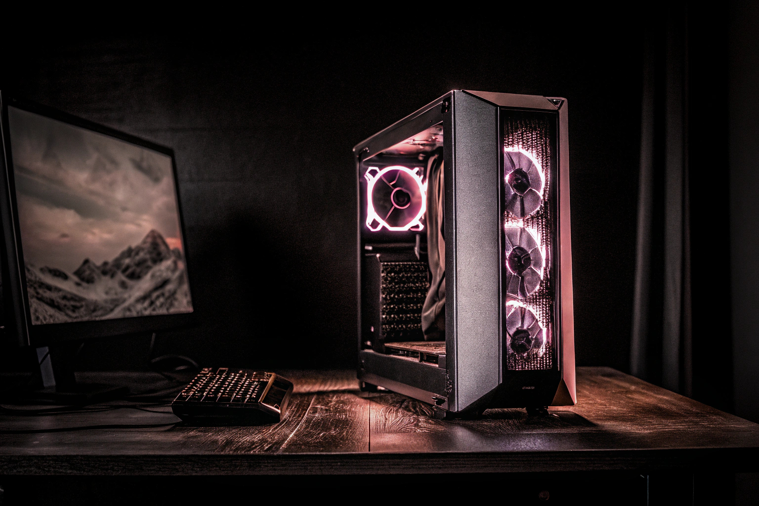 Gaming-PC mit RGB-Beleuchtung
