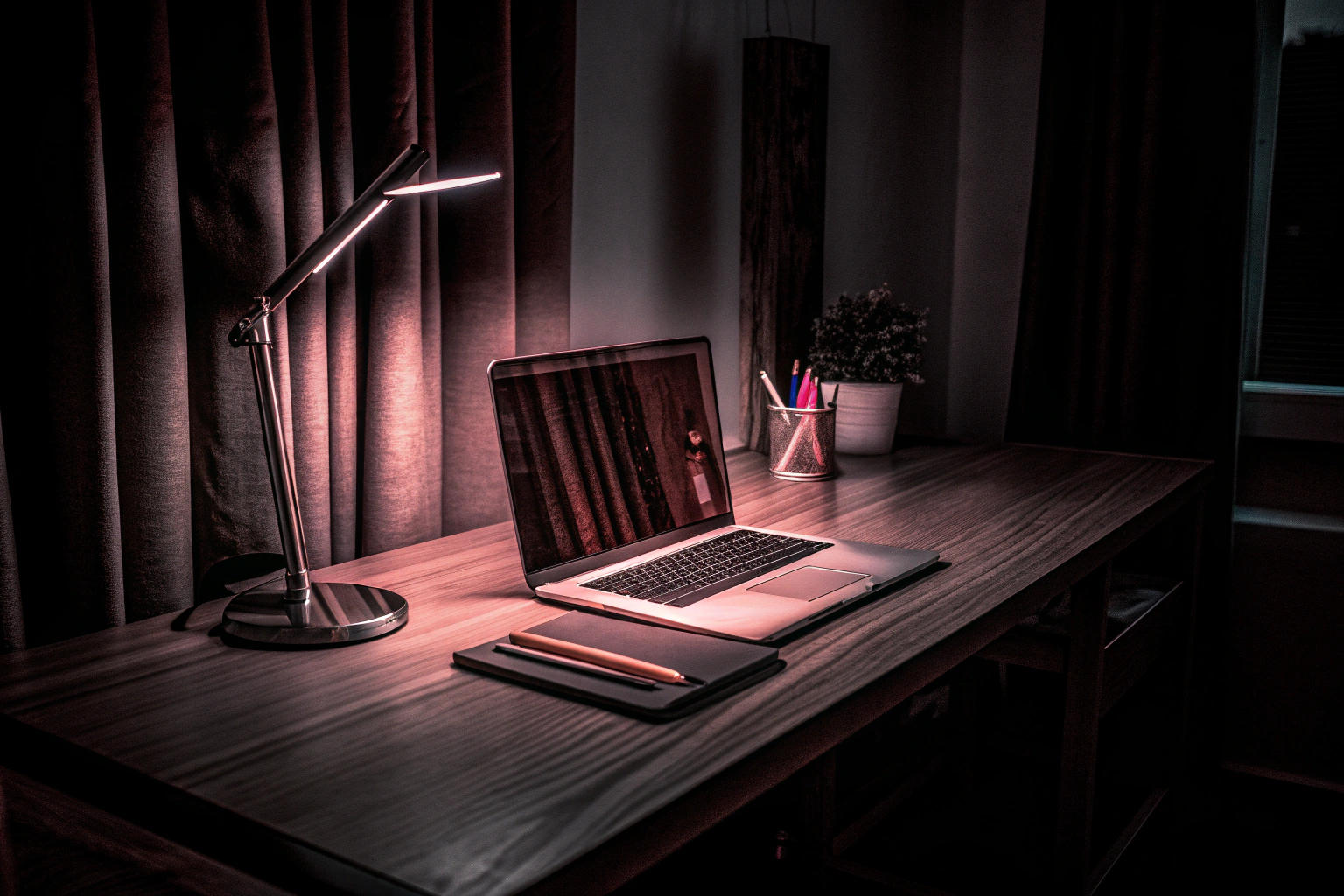 Moderner Homeoffice-Schreibtisch