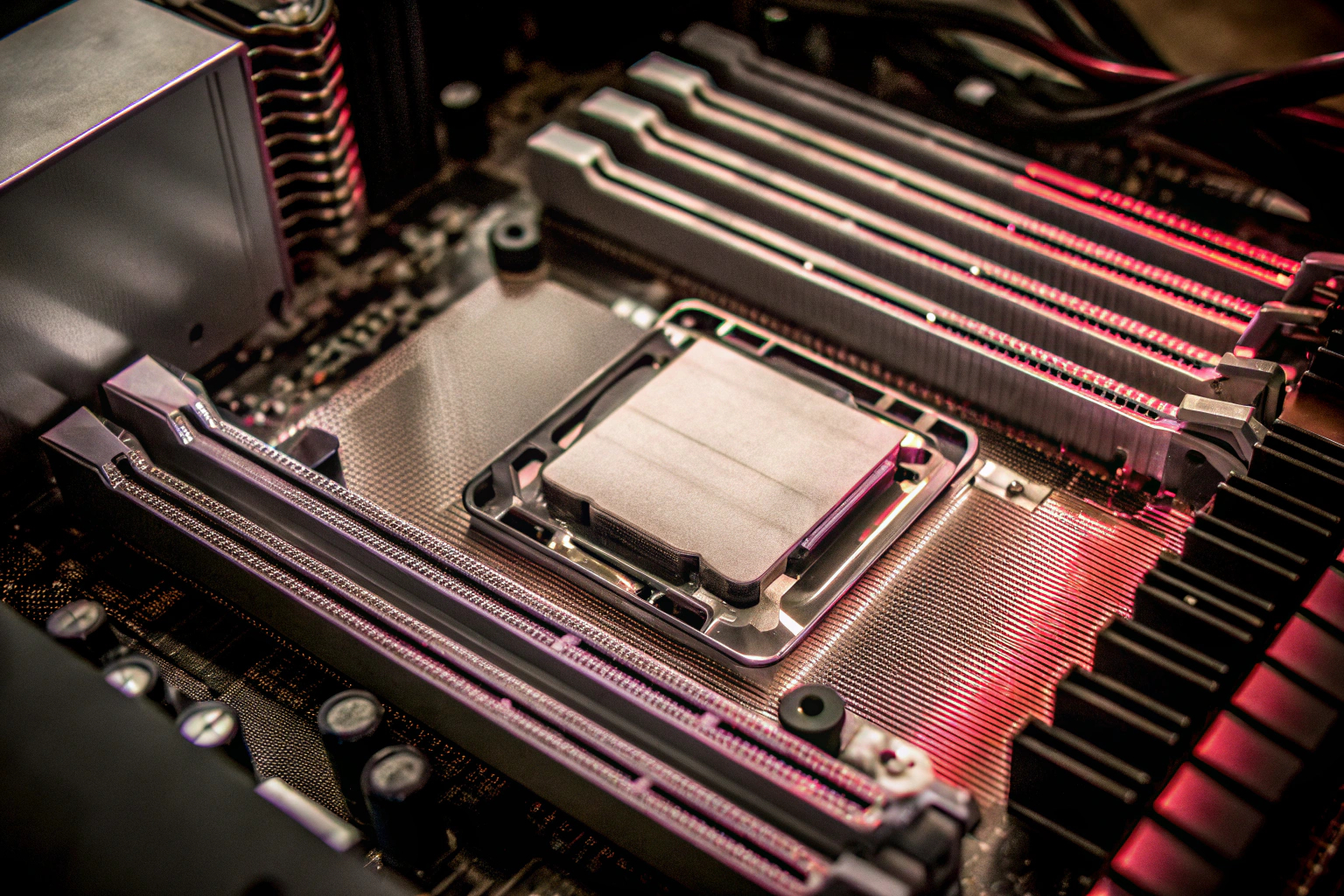 Modernes Mainboard mit CPU