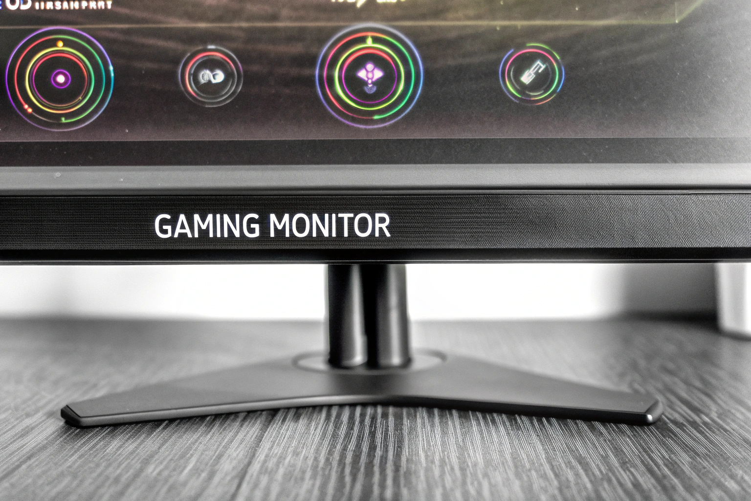Ein Monitor mit einer Anzeige von Augenschutzfunktionen, die die Augenbelastung reduzieren. Monitor mit Augenschutzfunktionen