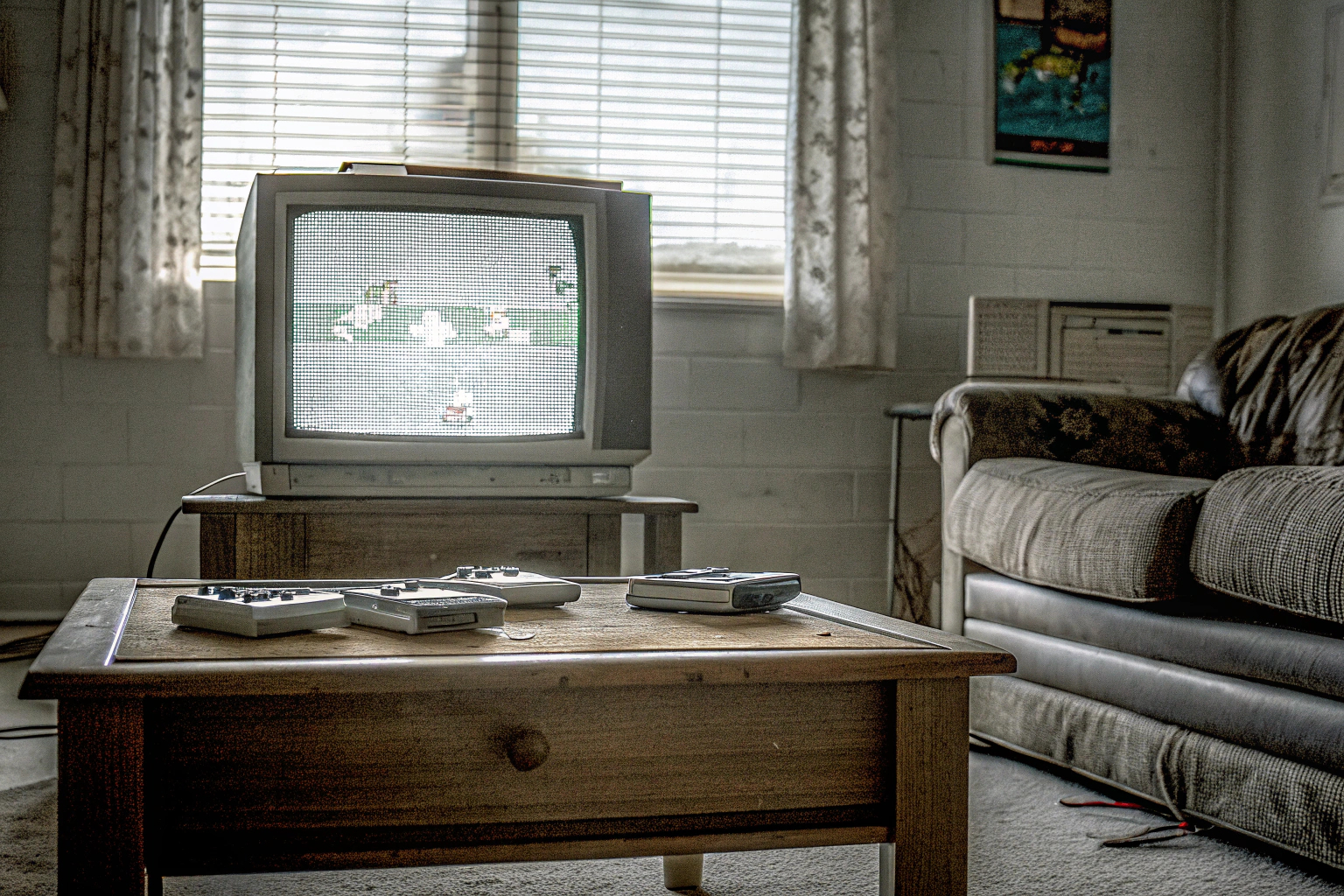 Ein nostalgisches Bild eines Spielers, der an einer alten Konsole spielt. Retro-Gaming an einer alten Konsole