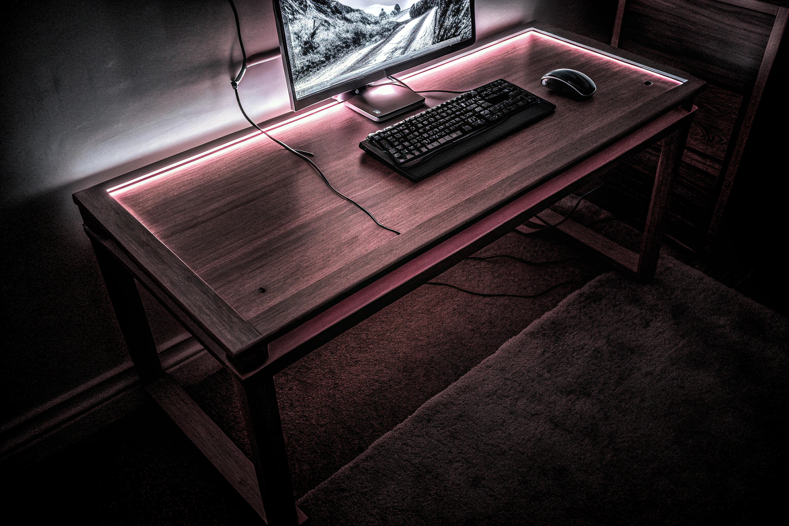 Minimalistisches Gaming-Setup