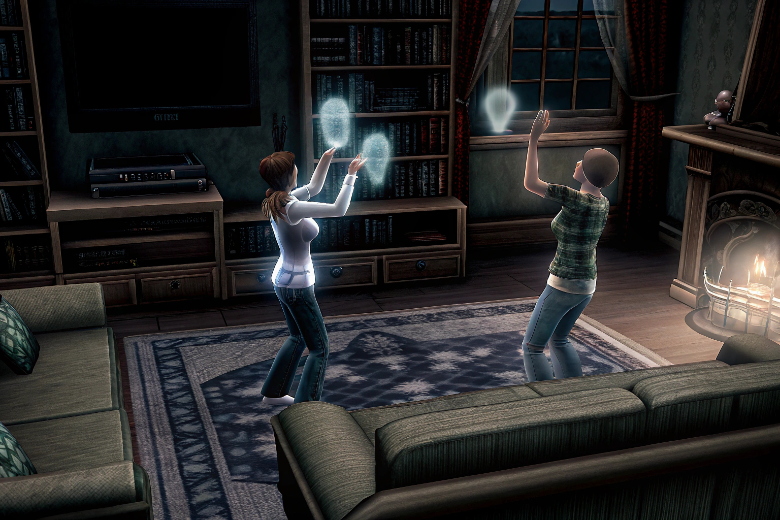Ein Screenshot aus Die Sims 4 Leben & Tod, der die Interaktionen mit Geistern zeigt. Die Sims 4 Leben & Tod Geister