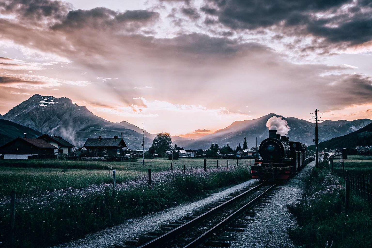 Ein Screenshot aus Golden Rails 6: Rätselhafte Ernte, das eine historische Landschaft zeigt. Historische Landschaft in Golden Rails 6