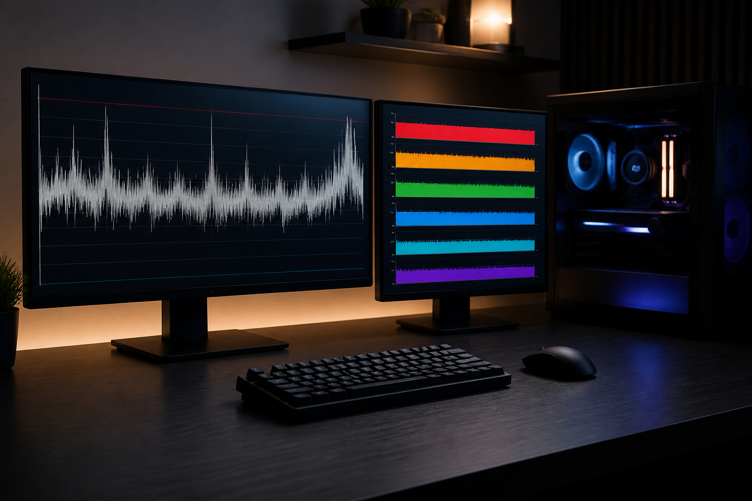 Gaming Benchmark mit Frametimes und CPU-Kernauslastung