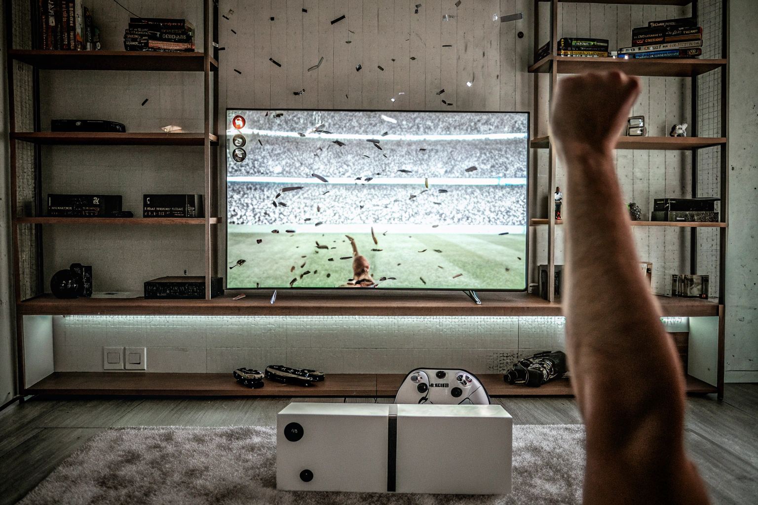 Ein Spieler jubelt nach einem Tor in EA SPORTS FC 25. Jubel in EA SPORTS FC 25