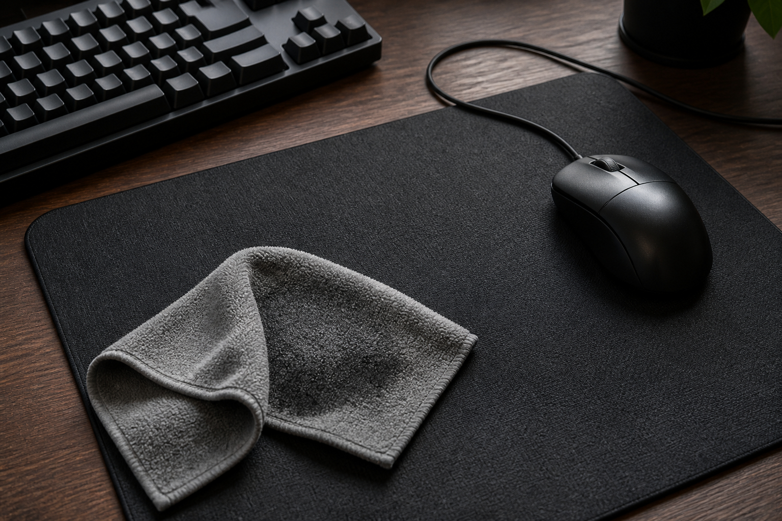 Mauspad reinigen und Mauskabel für präzises Gaming positionieren