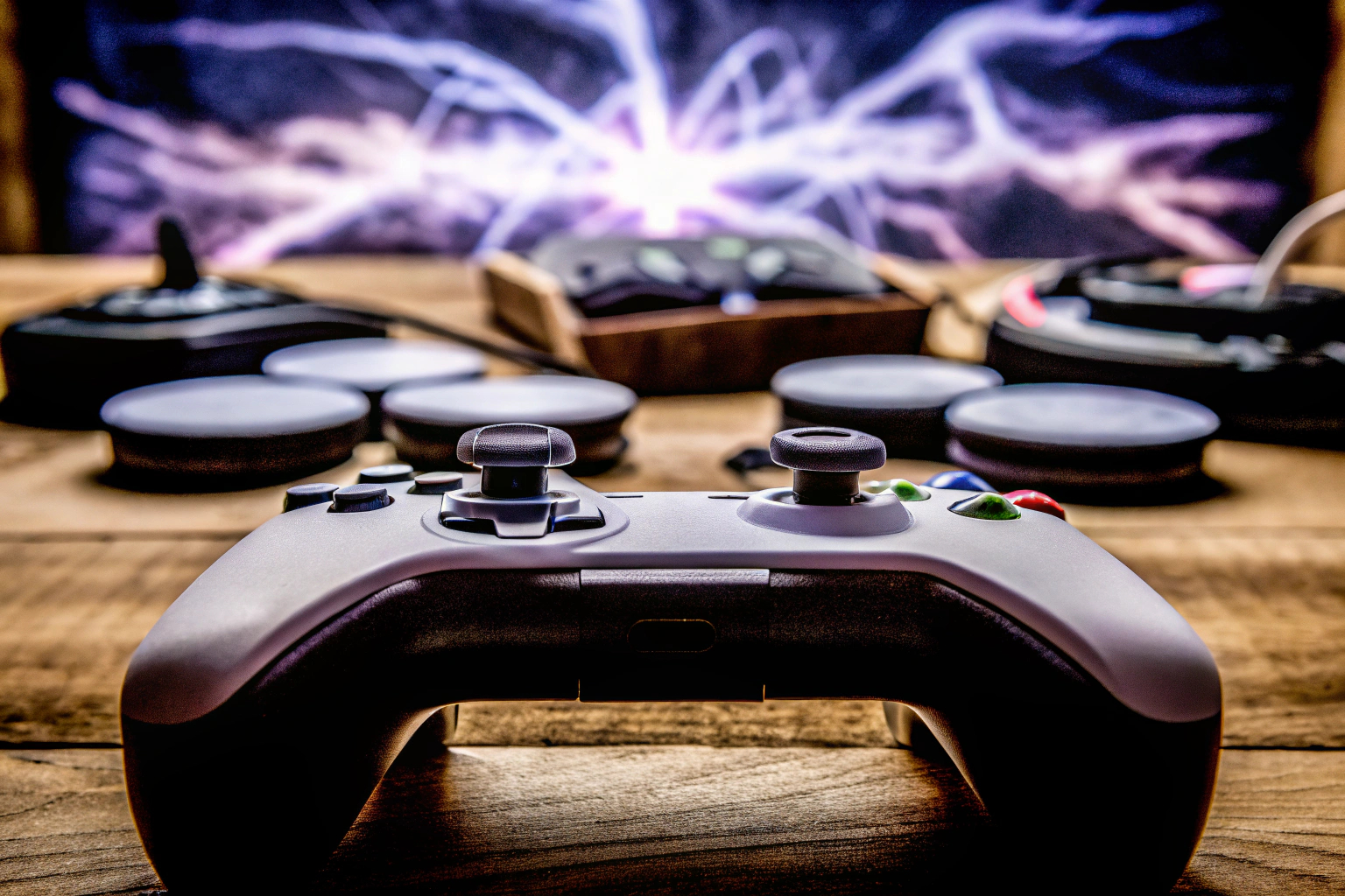 Gaming-Controller mit interaktivem Bildschirm