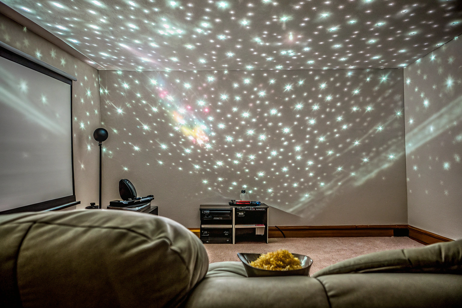 Ein Sternenhimmel-Projektor, der eine entspannende Atmosphäre schafft. Sternenhimmel Projektor