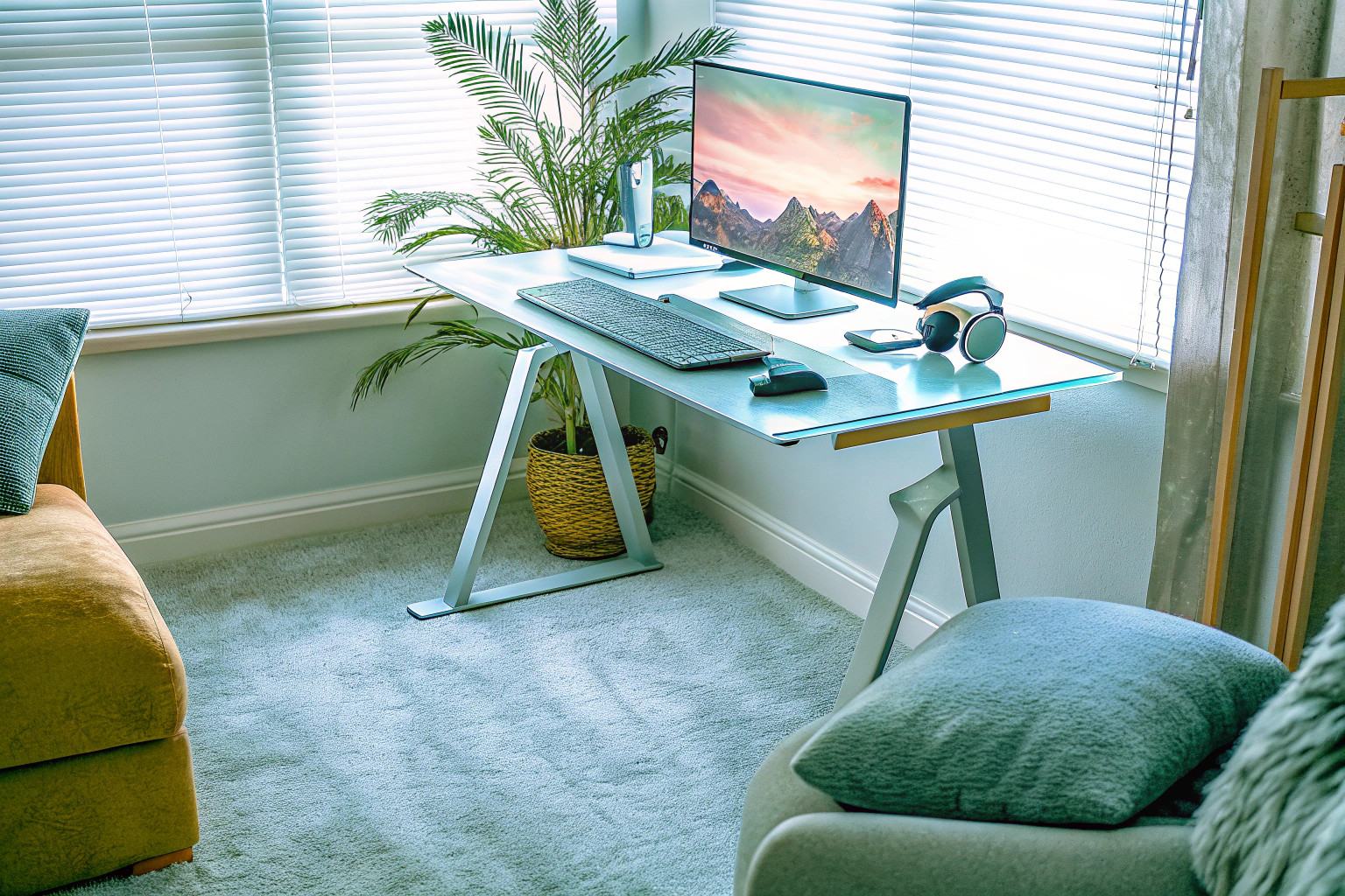 L-förmiger Gaming-Tisch