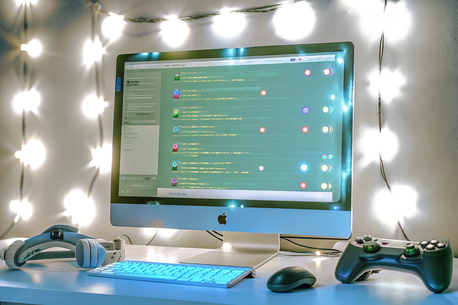 Ein Streamer, der mit seiner Community durch Chat-Interaktionen verbindet. Streamer verbindet sich mit der Community