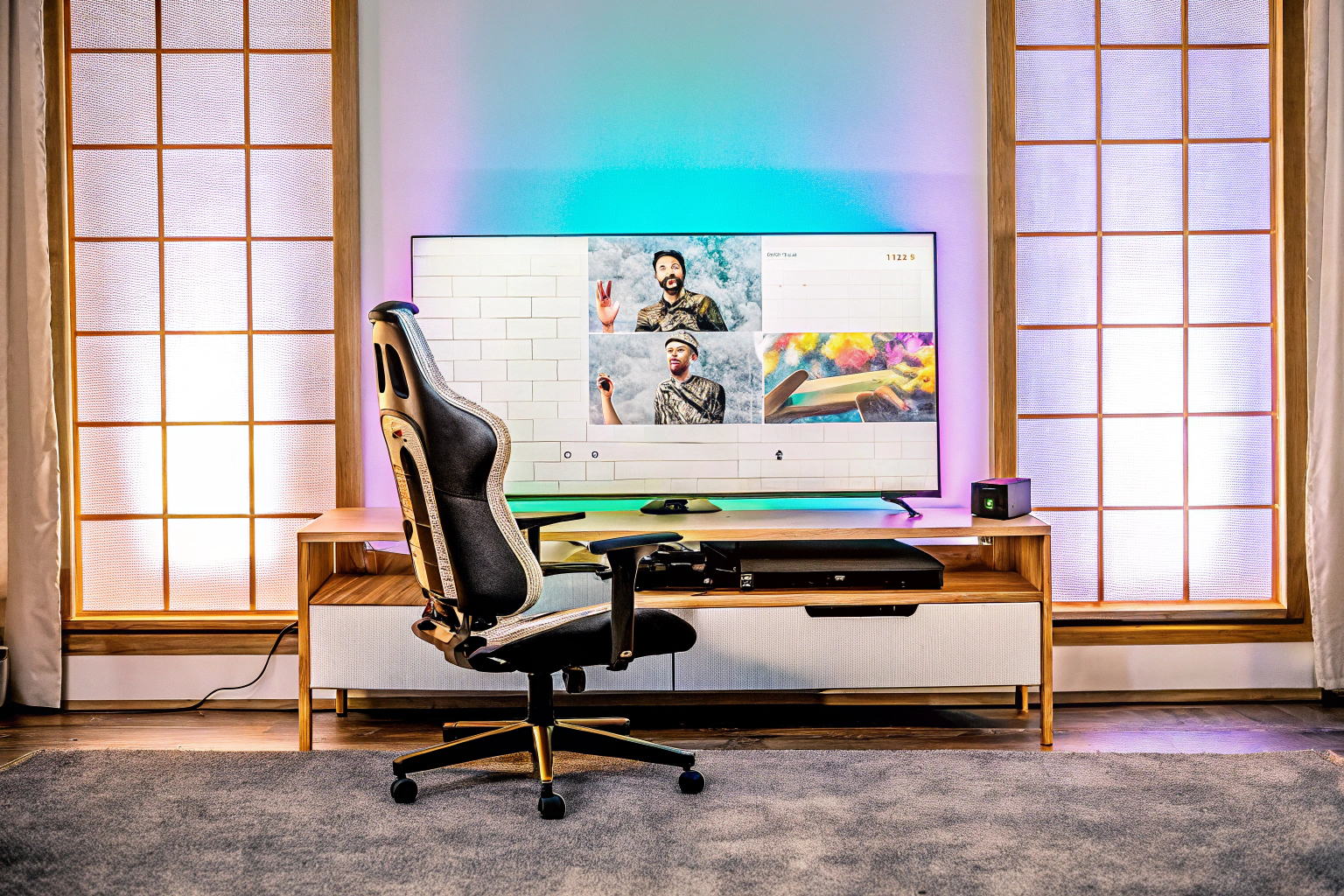 Streamer moderiert ein Live-Event