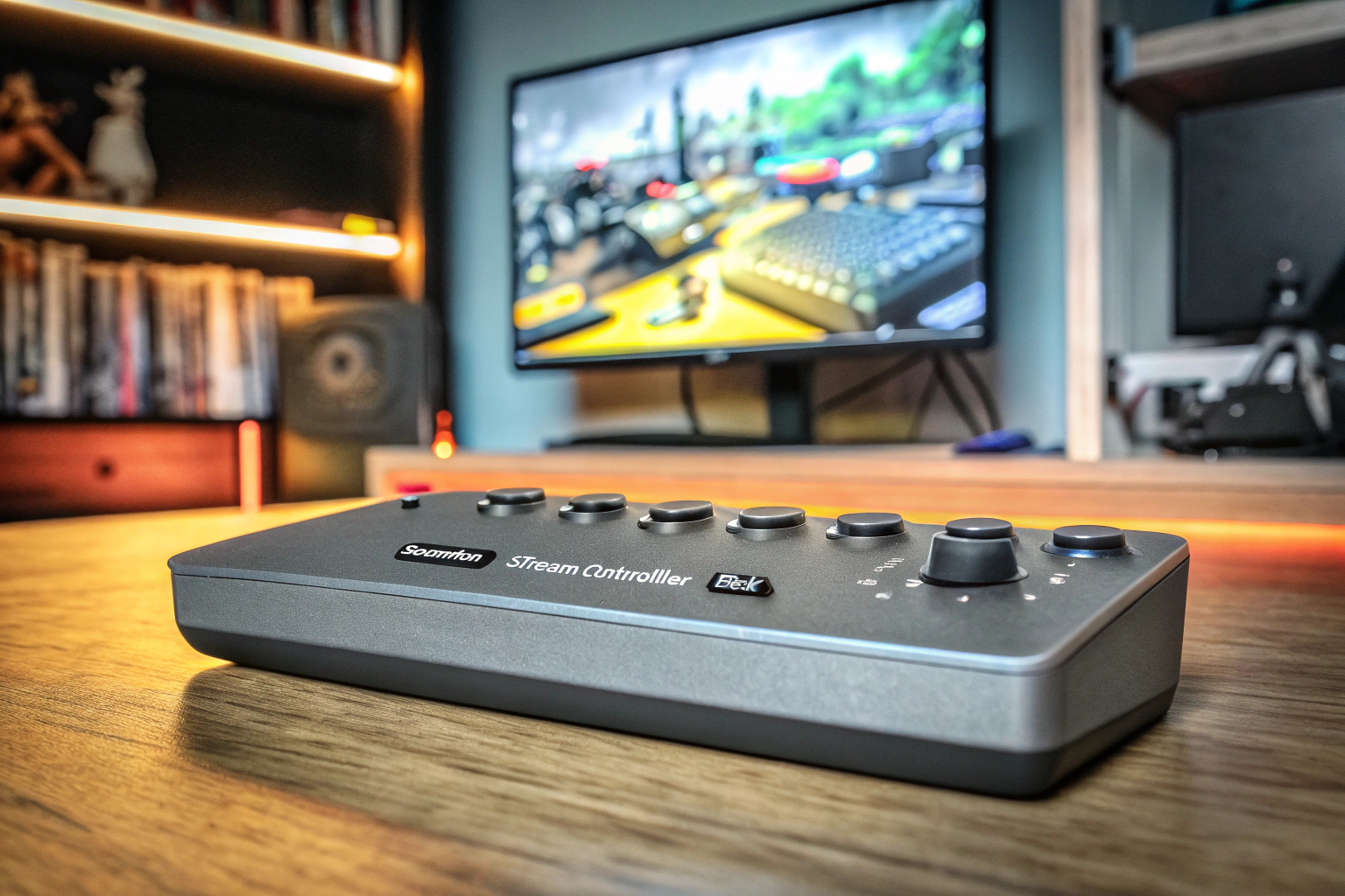 Streamer mit SOOMFON Stream Controller Deck