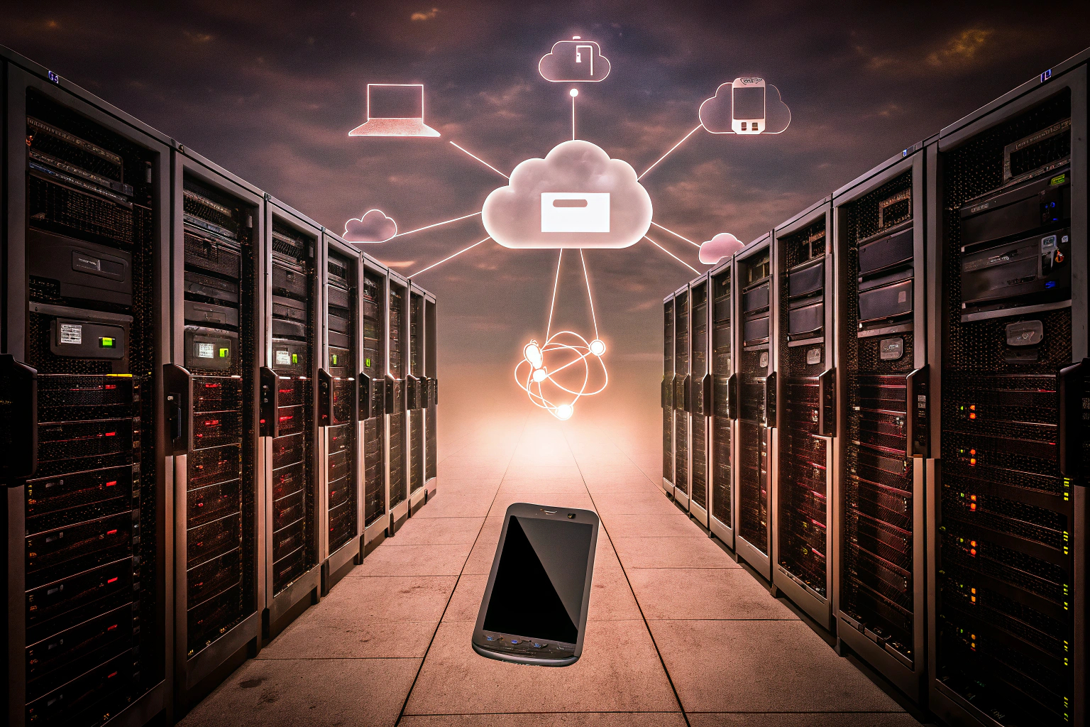 Eine Darstellung der Cloud-Gaming-Service-Architektur, die zeigt, wie Spiele von Servern gestreamt werden. Cloud-Gaming-Architektur