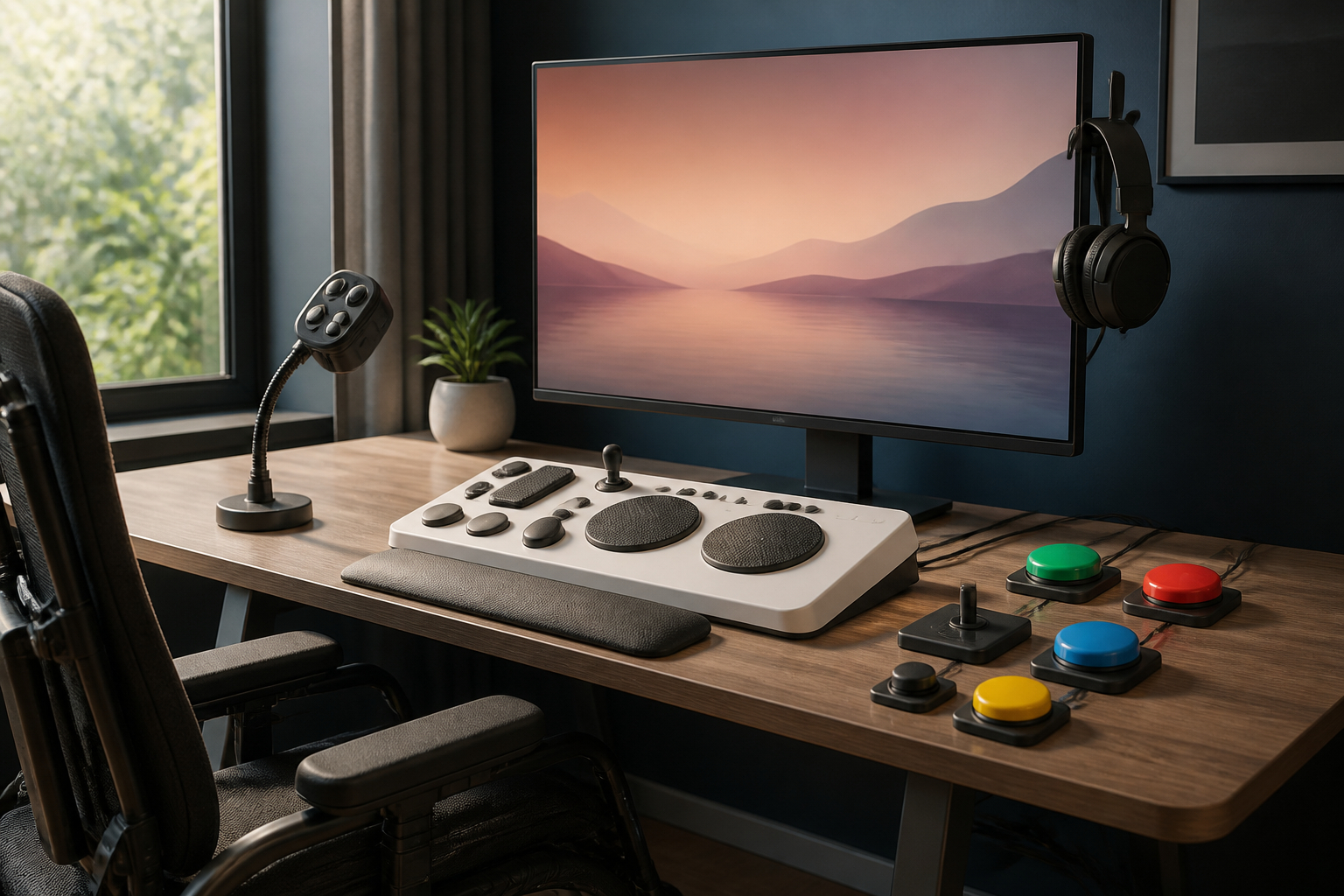 Barrierefreies Gaming-Setup für PC und Konsole